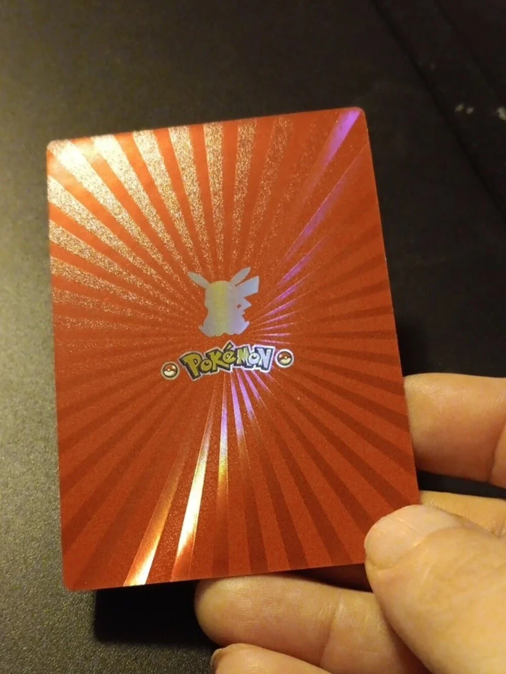 Purple Holographic Trading Card